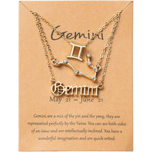 将图片加载到图库查看器,3-Piece: Constellation Zodiac Layer Necklaces