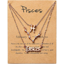 将图片加载到图库查看器,3-Piece: Constellation Zodiac Layer Necklaces
