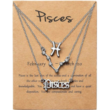 将图片加载到图库查看器,3-Piece: Constellation Zodiac Layer Necklaces