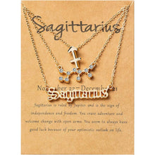 将图片加载到图库查看器,3-Piece: Constellation Zodiac Layer Necklaces