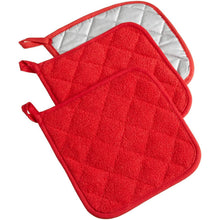 将图片加载到图库查看器,3-Piece: DII Basic Terry Collection Quilted 100% Cotton Potholder