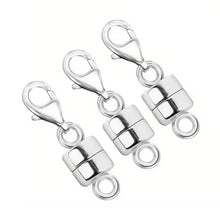 Load image into Gallery viewer, 3-Piece: Magnetic Lobster Clasp Necklace Converter with Strong Magnetic Closure