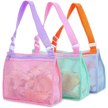 Load image into Gallery viewer, 3-Piece: Mesh Toy Beach Bag