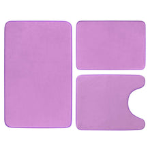 Load image into Gallery viewer, 3-Piece Set: Bathroom Rug Set Plush Velvet Bath Carpet
