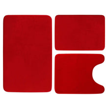 Load image into Gallery viewer, 3-Piece Set: Bathroom Rug Set Plush Velvet Bath Carpet