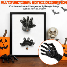 Load image into Gallery viewer, 3-Pieces: Creepy Reaching Hands with Lighted Candles Wall Mounted