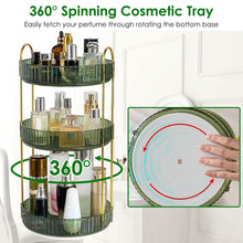将图片加载到图库查看器,3-Tier 360¬∞ Spinning Rotating Makeup Organizer