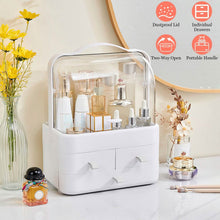 Load image into Gallery viewer, 3-Tier Makeup Organizers Cosmetic Storage Box with Dustproof Waterproof Lid