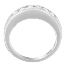 Load image into Gallery viewer, 14K White Gold 3/4ct. TDW Diamond Channel Band Ring (H-I, I1-I2)