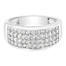 Load image into Gallery viewer, 14K White Gold Round Cut Diamond Ring (1.0 Cttw, H-I Color, SI2-I1 Clarity) - Size 6-1/2