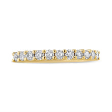 Load image into Gallery viewer, IGI Certified 1/2 Cttw Diamond 10K Yellow Gold Prong Set Fluted Band Style Wedding Ring (J-K Color, I1-I2 Clarity) - Size 7