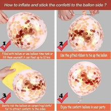 Load image into Gallery viewer, 30-Pieces: Colorful Paper Latex Balloon Party Supplies