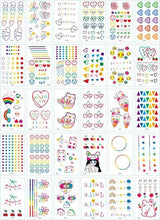 Load image into Gallery viewer, 30 Pieces/set Small Luxury Temporary Tattoo Sticker Colorful Drawing Flower Cute Body Tatoo For Kids Adults