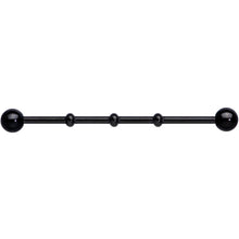 Load image into Gallery viewer, Ball Black Anodized Titanium Industrial Project Bar 38mm