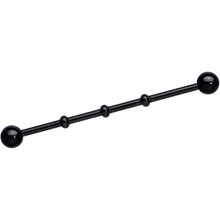 Load image into Gallery viewer, Ball Black Anodized Titanium Industrial Project Bar 38mm
