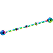 将图片加载到图库查看器,Ball Rainbow Anodized Titanium Industrial Project Bar 40mm