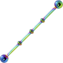 将图片加载到图库查看器,Ball Rainbow Anodized Titanium Industrial Project Bar 40mm