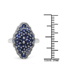 Load image into Gallery viewer, 1.25 Carat Genuine Tanzanite .925 Sterling Silver Ring
