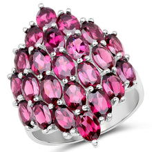 Load image into Gallery viewer, 11.50 Carat Genuine Rhodolite .925 Sterling Silver Ring