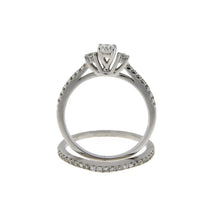 Load image into Gallery viewer, .45ct Diamond Engagement Ring Set 14KT White Gold