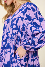 Load image into Gallery viewer, Double Take Full Size Printed Ruffle Hem Dress with Pocket Stylish & Functional Women Dress