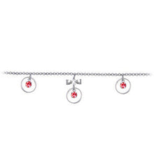 将图片加载到图库查看器,Pink Gem Circular Drop Bow Belly Chain