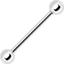 Load image into Gallery viewer, 14G Internally Threaded Steel Barbell Tongue Ring 3/4 5mm