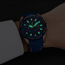 Load image into Gallery viewer, Men's Waterproof Modern Watch With Rubber Straps Multifunction Watches Unique Design Perfect Gift