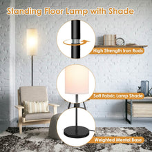 Load image into Gallery viewer, 3200K Warm Yellow Light Modern Standing Lamp with Foot Switch 6W Bulb