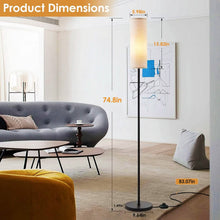Load image into Gallery viewer, 3200K Warm Yellow Light Modern Standing Lamp with Foot Switch 6W Bulb