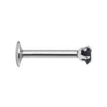 将图片加载到图库查看器,16G Black 3mm Square Gem Internally Threaded Labret Monroe Tragus