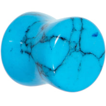 将图片加载到图库查看器,00G Turquoise Natural Stone Saddle Plug Set