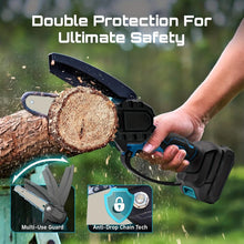 将图片加载到图库查看器,6-inch Cordless Mini Chainsaw – Handheld Electric, Lightweight, Battery-Powered