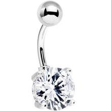将图片加载到图库查看器,Clear Exquisite Cubic Zirconia Belly Ring