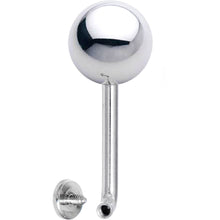 Load image into Gallery viewer, 14G 8mm Steel Ball Vertical Hood Piercing -1/2 2mm Rise