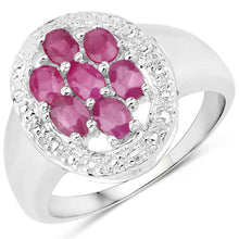 将图片加载到图库查看器,1.54 Carat Genuine Ruby .925 Sterling Silver Ring