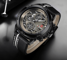 Load image into Gallery viewer, Men's Sports Waterproof Watch With Chronometers And Leather Belt Multifunction Wristwatch Unique Design Perfect Gift