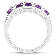 将图片加载到图库查看器,1.70 Carat Genuine Amethyst .925 Sterling Silver Ring