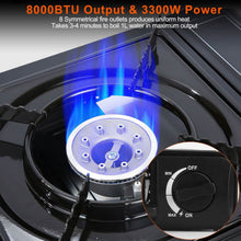 将图片加载到图库查看器,3300W Portable Camping Stove Butane Canister Dual Fuel Burner