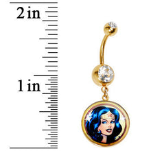 将图片加载到图库查看器,Licensed Wonder Woman Belly Ring
