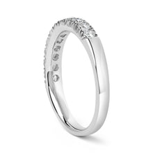 Load image into Gallery viewer, 14K White Gold 1/2 Cttw Round Diamond 11 Stone Classic Band