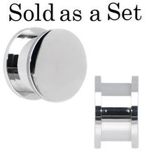 Load image into Gallery viewer, 5/8 Stainless Steel Herb Stash and Grinder Plug Set