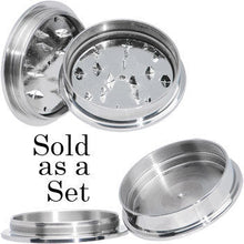 Load image into Gallery viewer, 41mm Stainless Steel Herb Stash and Grinder Plug Set
