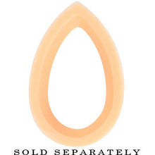 Load image into Gallery viewer, 7.35mm Flesh Teardrop Silicone Flexible Tunnel