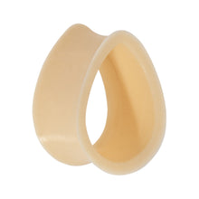 Load image into Gallery viewer, 00G Flesh Teardrop Silicone Flexible Tunnel
