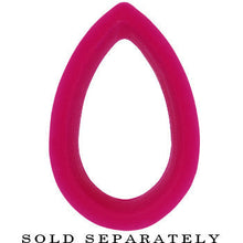 Load image into Gallery viewer, 18mm Purple Teardrop Silicone Flexible Tunnel