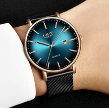 Load image into Gallery viewer, Men's Elegant Watch With Stainless Steel Straps And Special Date Display Excellent Look Unique Design Perfect Gift