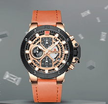将图片加载到图库查看器,Men's Casual Waterproof Watch With Chronometers And Fluorescent Hands Excellent Design Perfect Gift