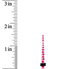 Load image into Gallery viewer, 6G White Red Heart Acrylic Ear Taper