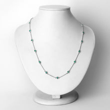 Load image into Gallery viewer, 1.80 Carat Genuine Emerald .925 Sterling Silver Necklace
